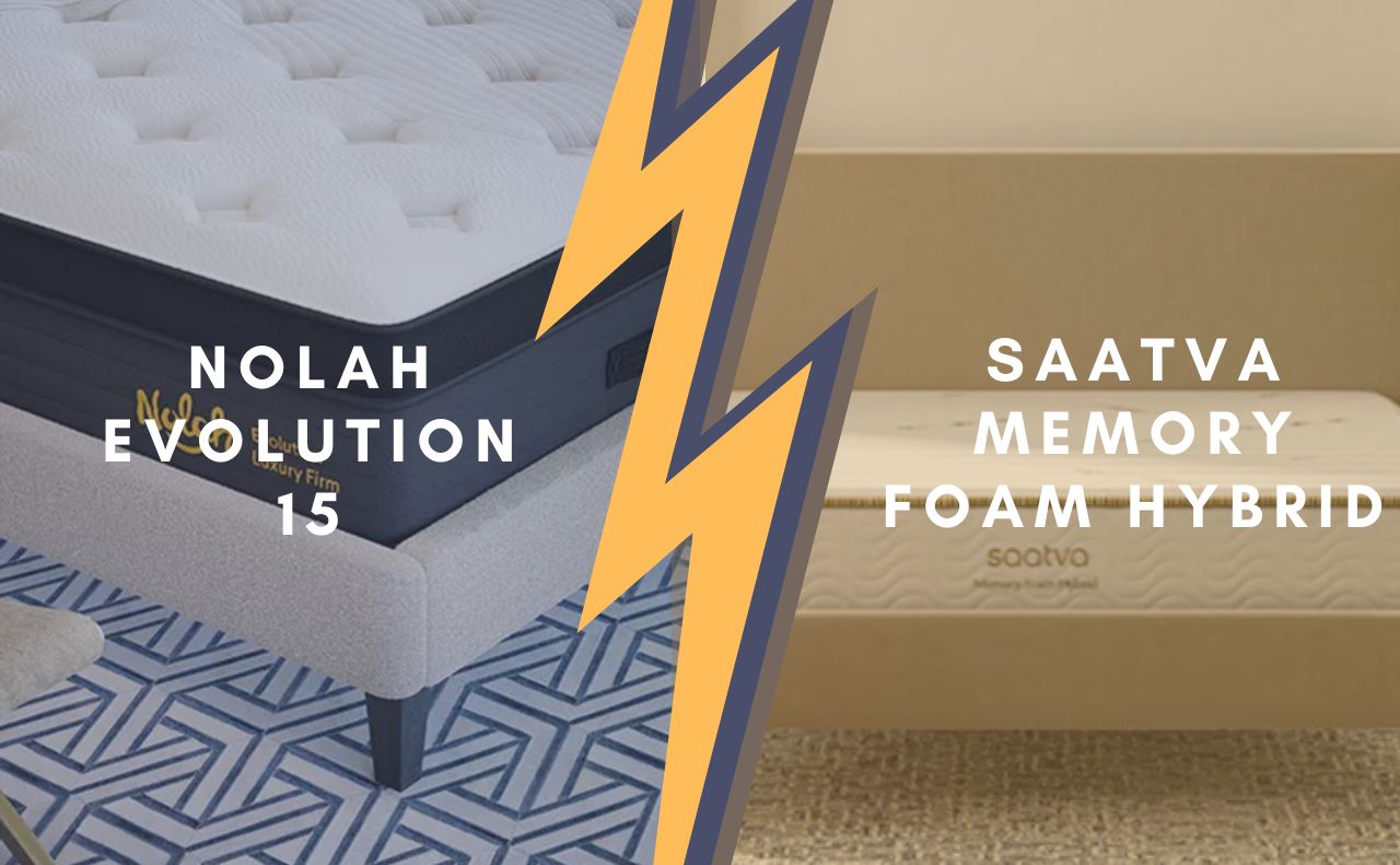 Nolah Evolution 15 vs. Saatva Memory Foam Hybrid (2023 Update) Which