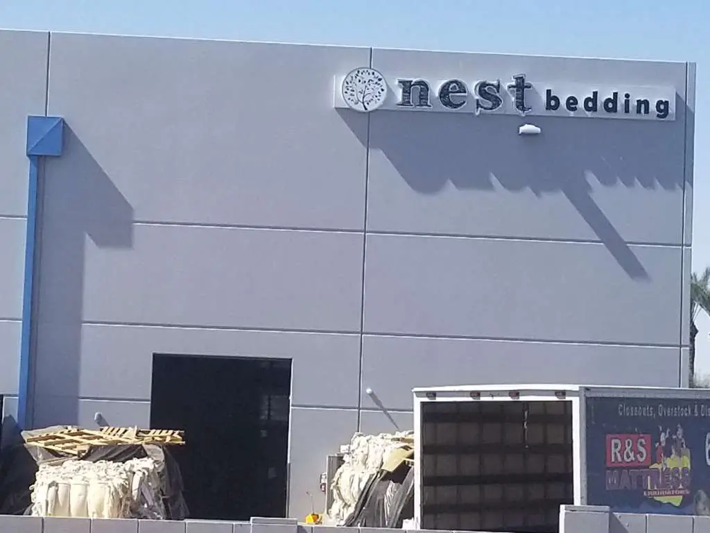 Ouside the Nest Bedding Factory