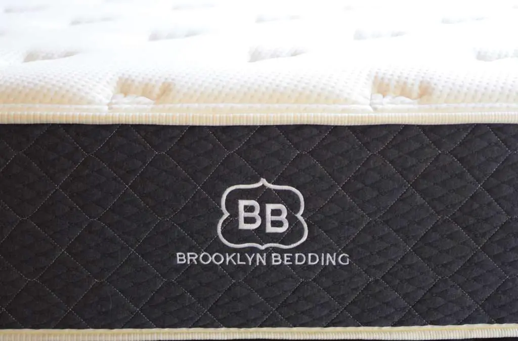 Brooklyn Bedding #bestmattressever | January 2023 Brooklyn Bedding #bestmattressever from the front of the mattress