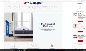 Casper Essential replaces Casper in Target stores