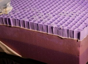 Purple mattress layers