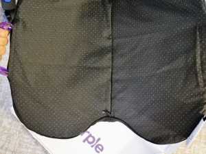 bottom side of the everywhere purple seat cushion