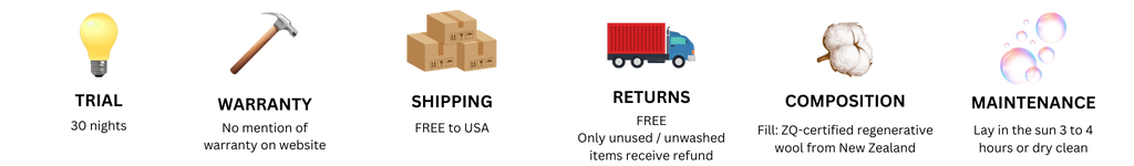 Antipodean Wool Comforter review