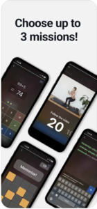 Alarmy app for hearing impaired